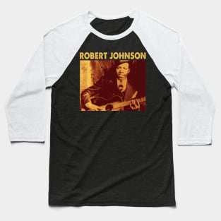 Legendary Blues Capturing Robert Johnson's Soulful Guitar Baseball T-Shirt